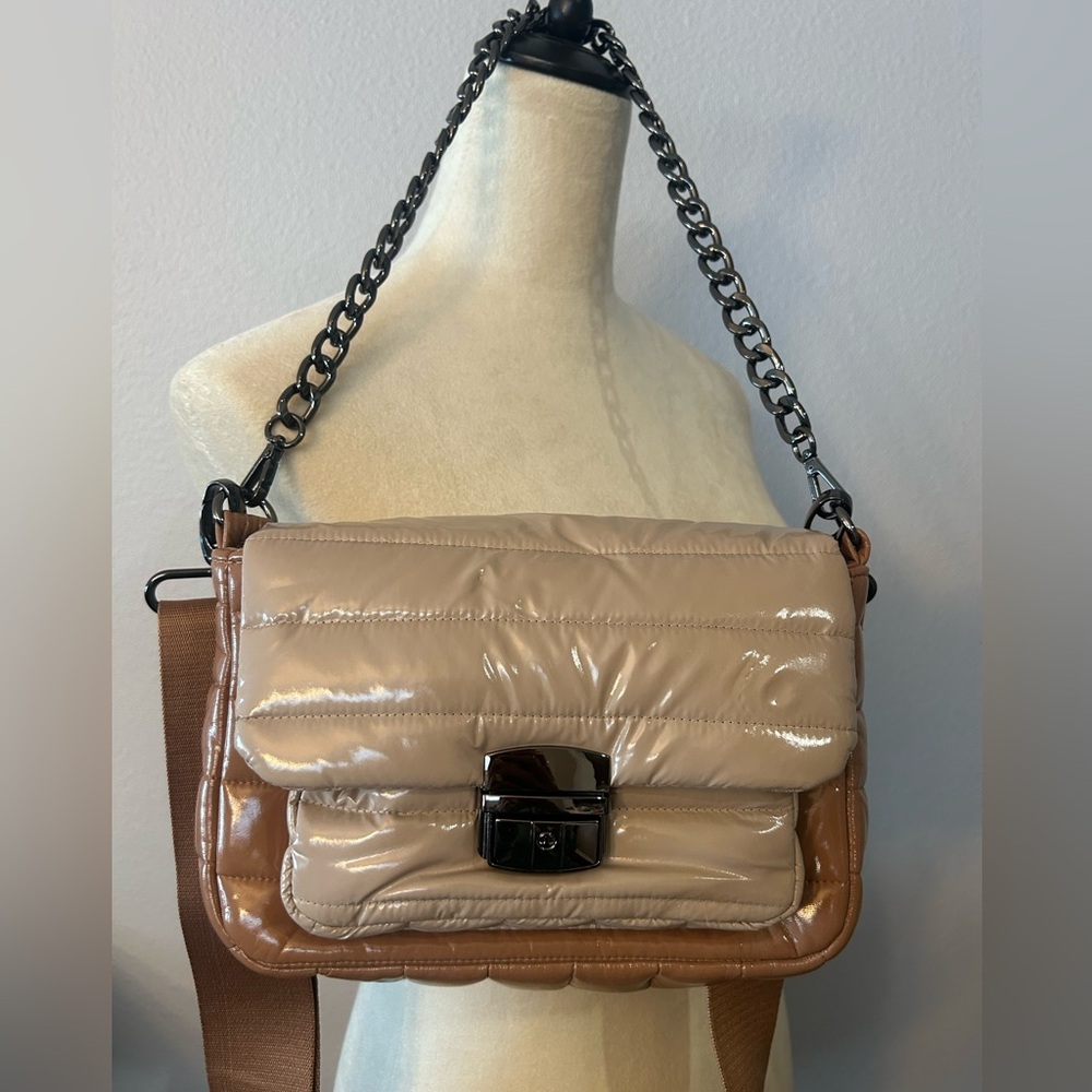 Think Royln Structured Nottingham Color-Block Crossbody Bag